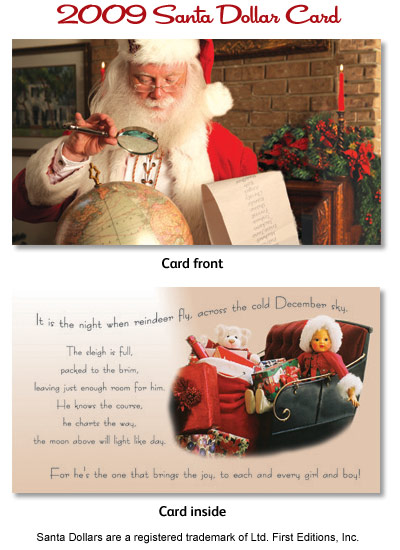 2009 Santa Dollar